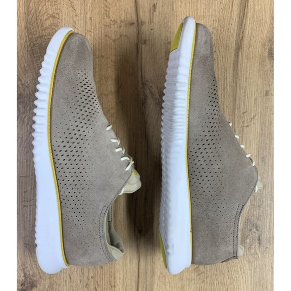 Cole Haan Men's 2.ZERØGRAND C35749 Taupe Brown Laser Wingtip Stucco Suede 11 M - Picture 10 of 14